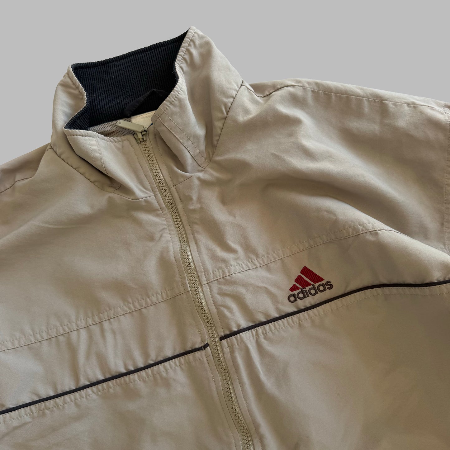 90s Adidas Striped Track Jacket - L