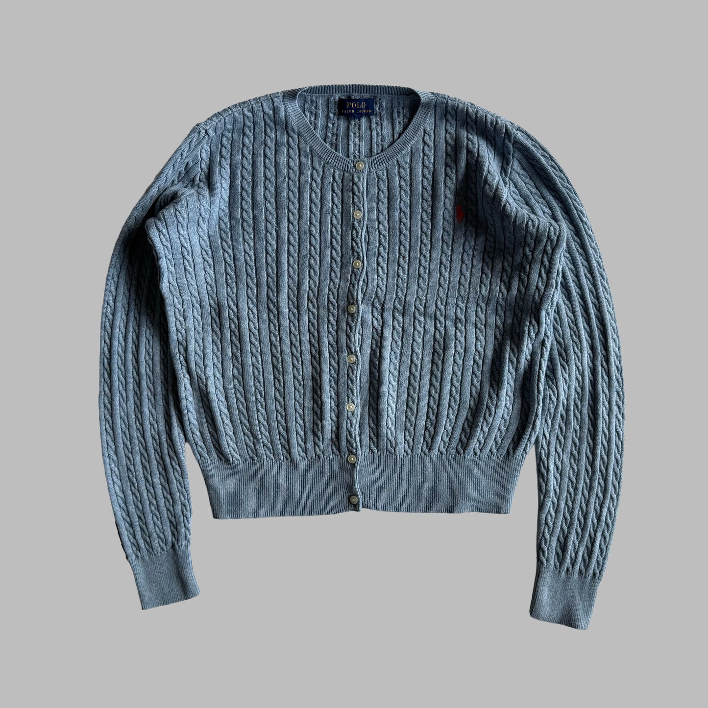 Ralph Lauren Cable Knit Cardigan - Small
