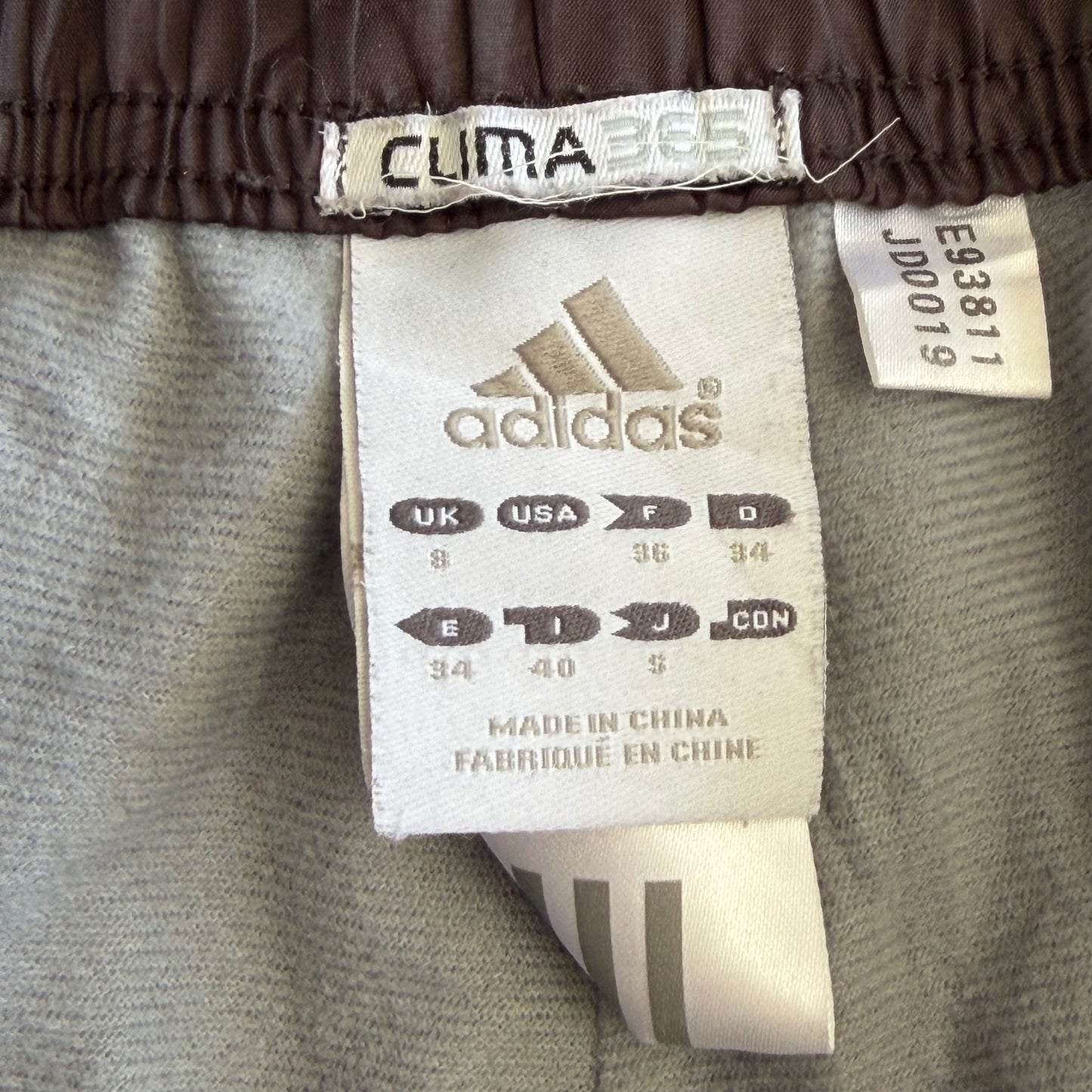 Y2K Adidas Three Stripe Baggy Track Pants - S