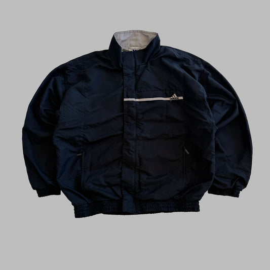 90s Adidas Minimal Bomber Jacket - M