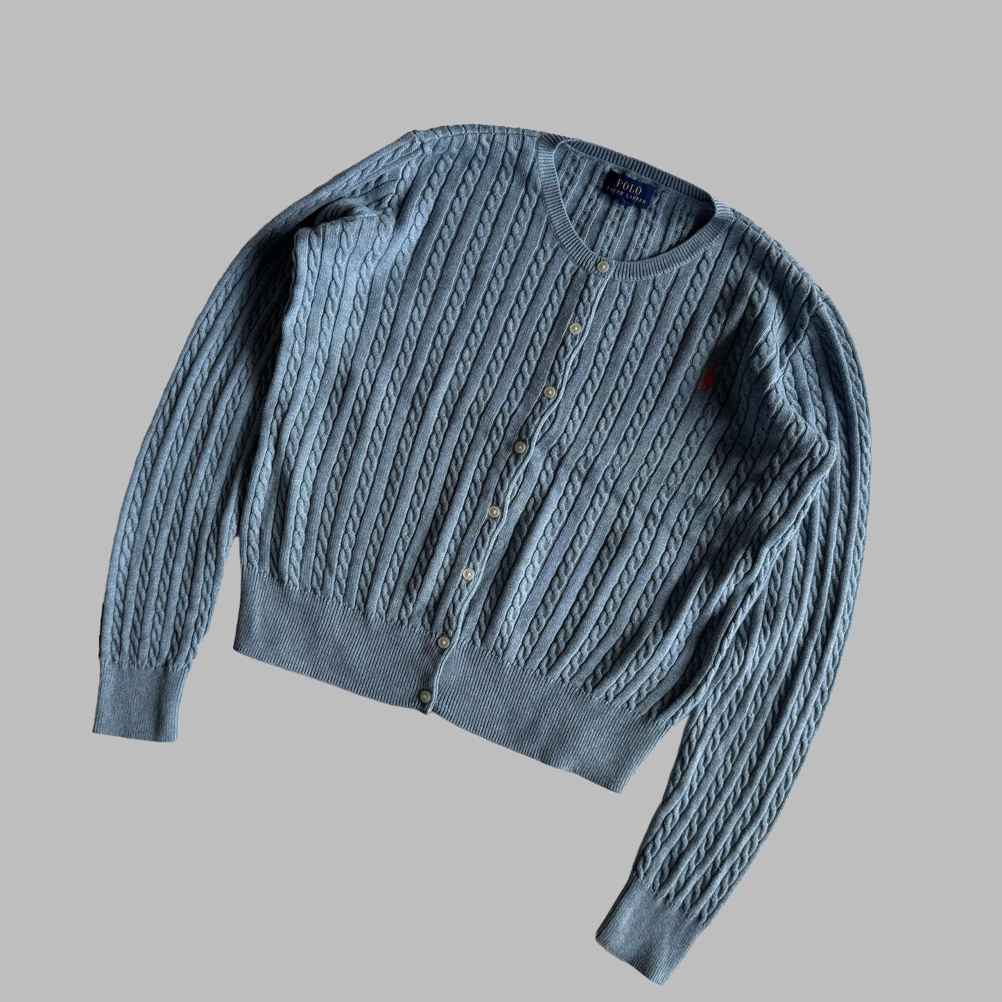 Ralph Lauren Cable Knit Cardigan - Small
