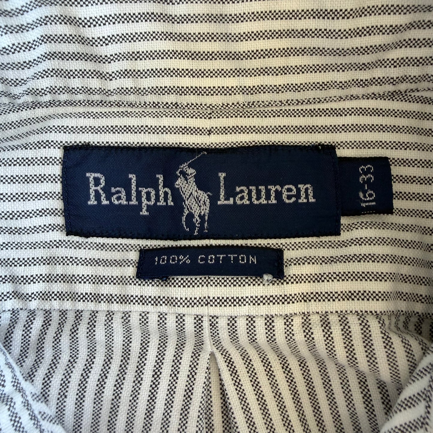 Y2K Polo Ralph Lauren Striped Button Up Shirt - L
