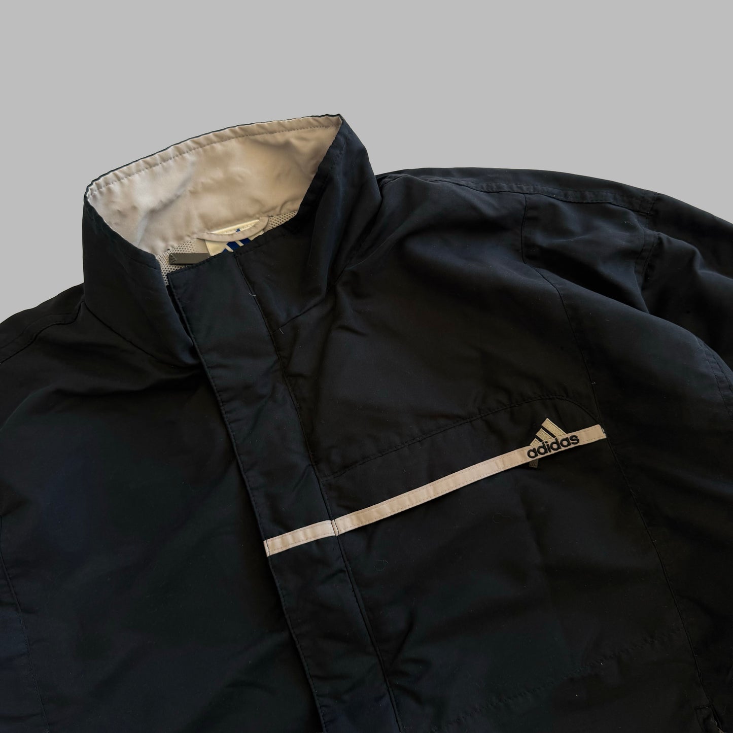 90s Adidas Minimal Bomber Jacket - M