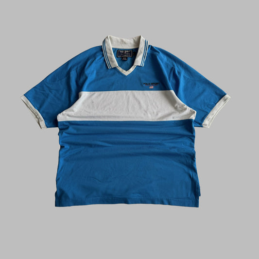 90s Ralph Lauren Polo Sport Striped Out Tee - L