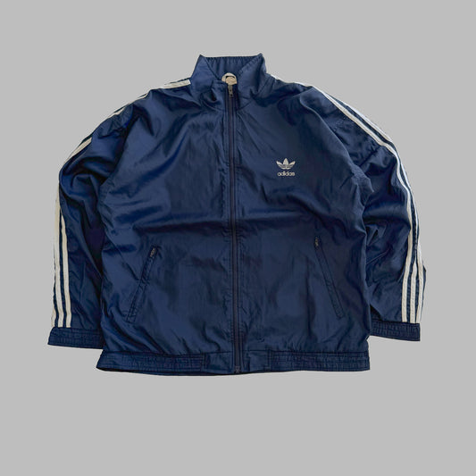 Y2K Adidas Three Stripe Track Jacket - L