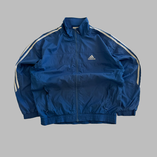90s Adidas Three Stripe Track Jacket - S