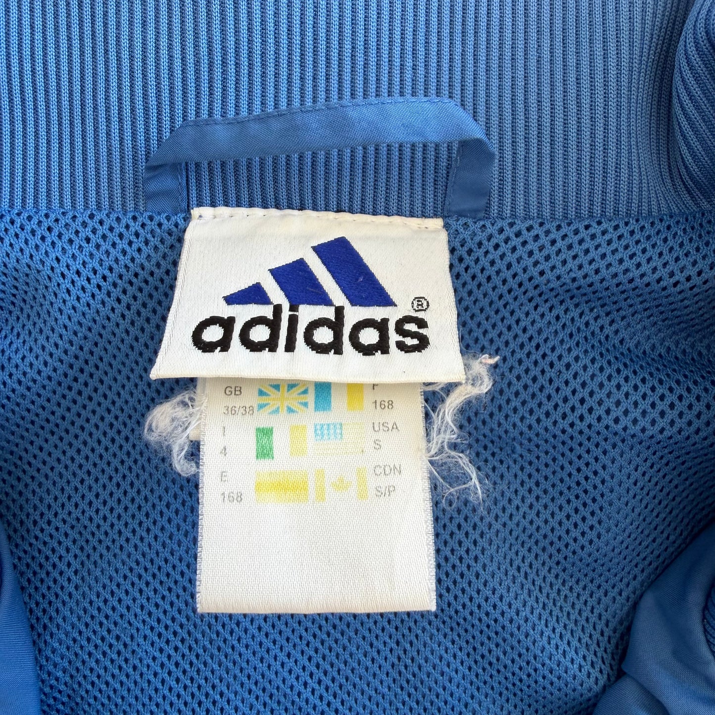 90s Adidas Three Stripe Track Jacket - S