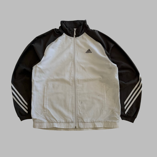 Y2K Adidas Three Stripe Track Jacket - L