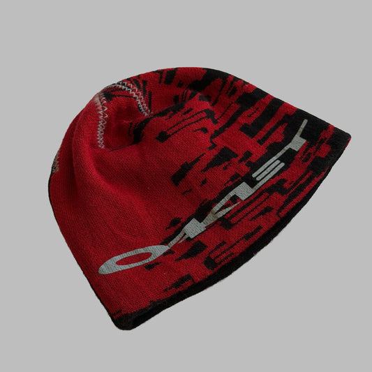 Y2K Oakley Heavyweight Spell Out Beanie