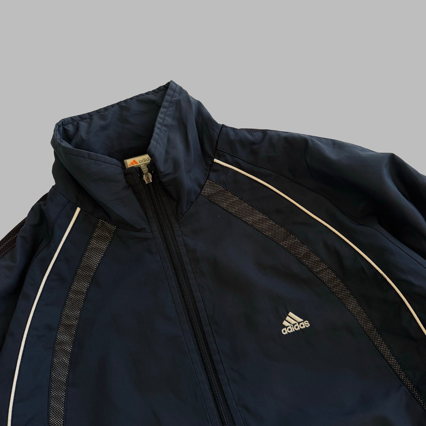 Y2K Adidas Panelled Track Jacket - L