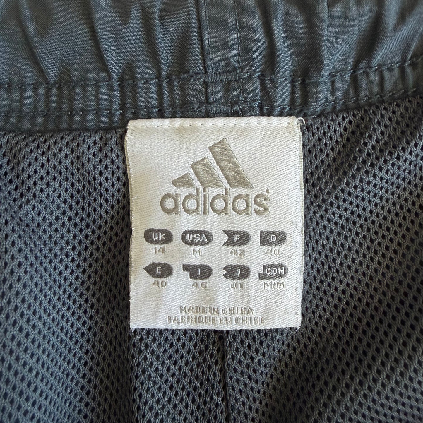 Y2K Adidas ThreeStripe Straight Leg Track Pants - M