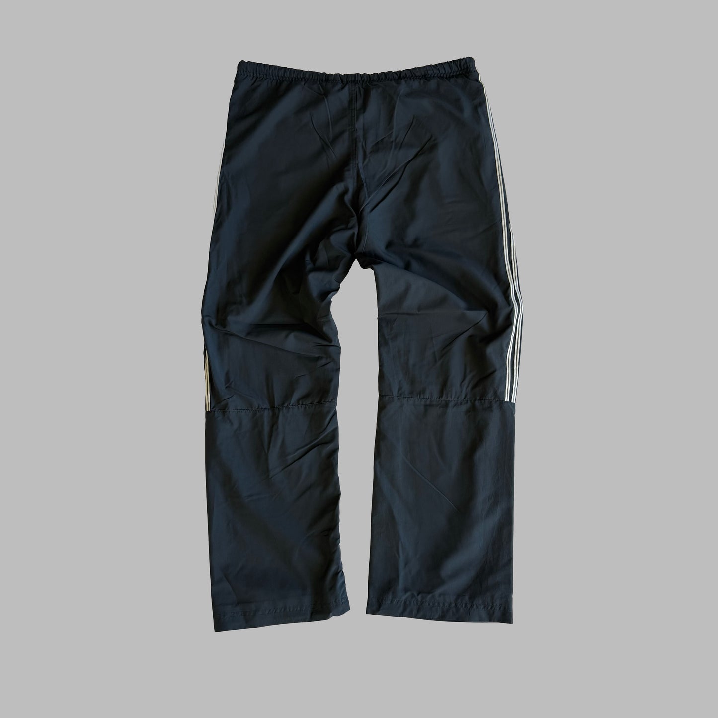 Y2K Adidas ThreeStripe Straight Leg Track Pants - M