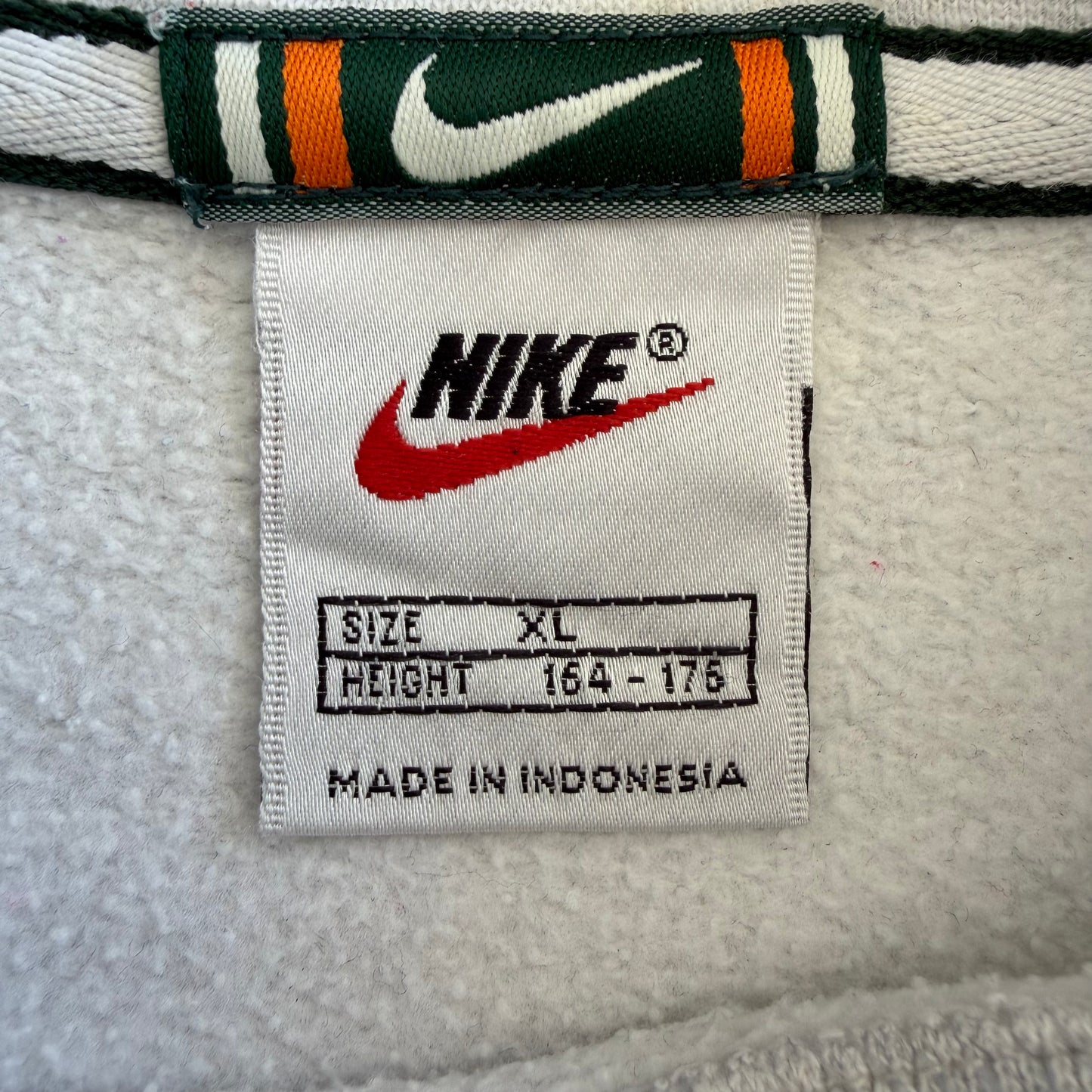 90s Nike Ribbed Spell Out Sweatshirt - S