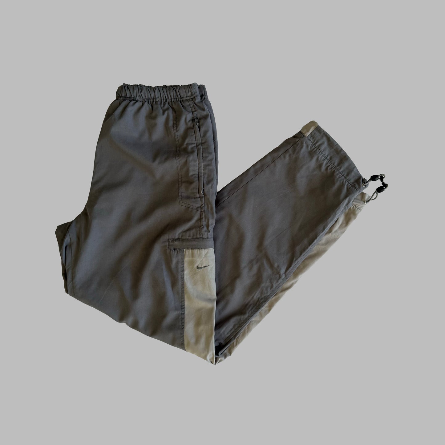 Y2K Nike Baggy Straight Leg Track Pants - S