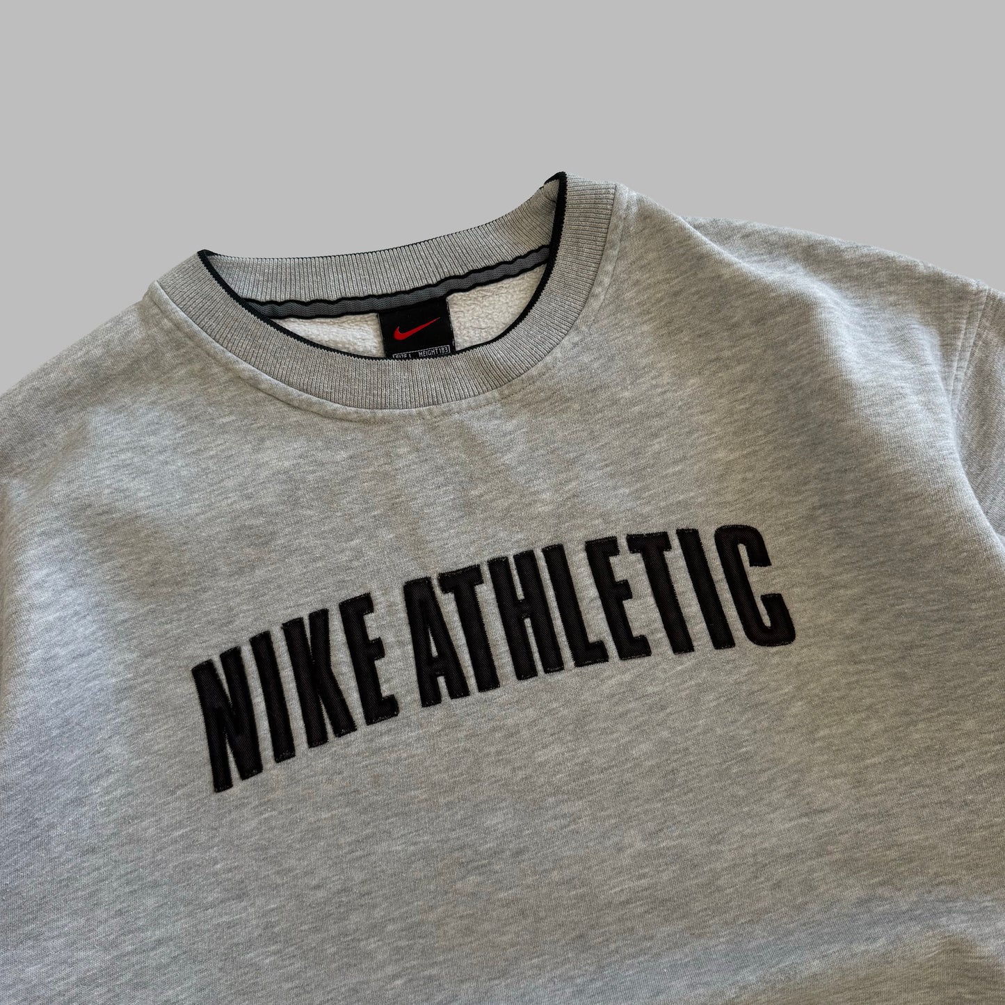 Y2K Nike Athletics Spell Out Sweatshirt - L