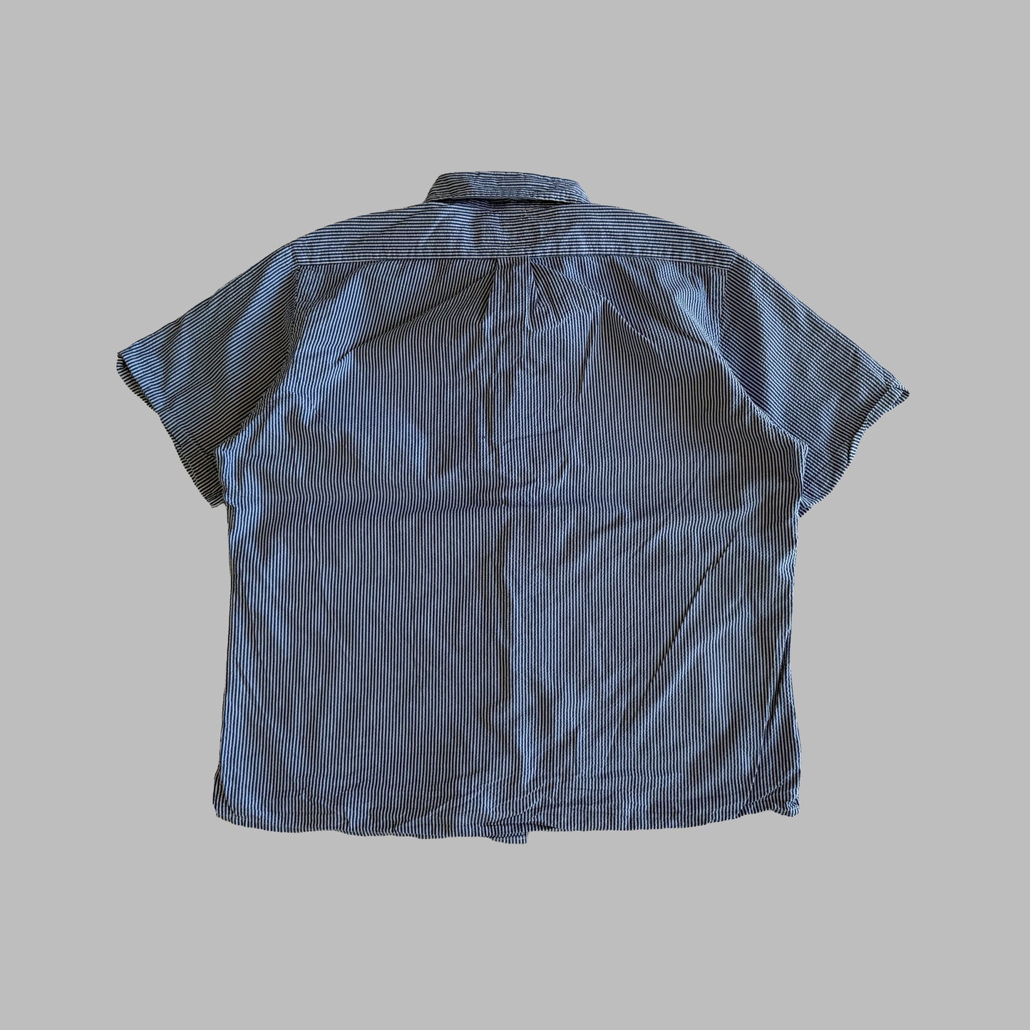 Y2K Polo Ralph Lauren Striped Button Up Shirt - L