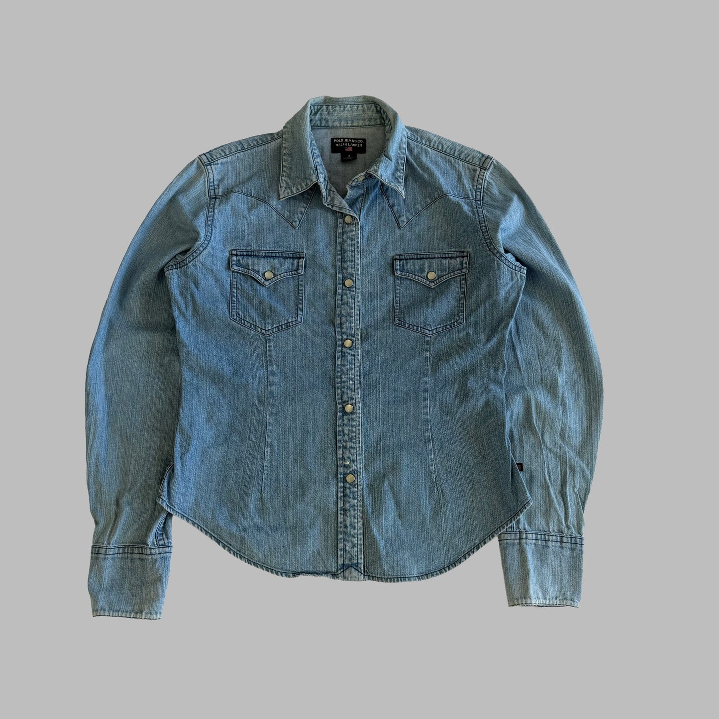 Y2K Polo Ralph Lauren Button Up Shirt - M