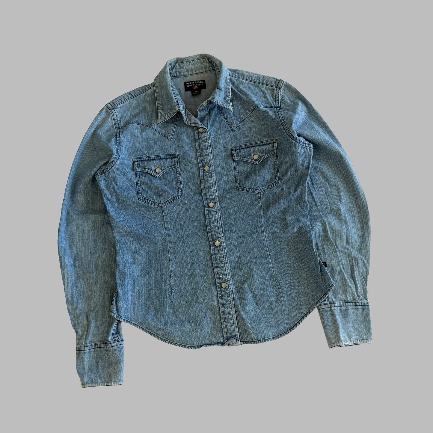 Y2K Polo Ralph Lauren Button Up Shirt - M