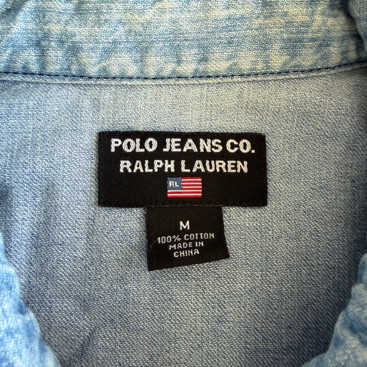 Y2K Polo Ralph Lauren Button Up Shirt - M