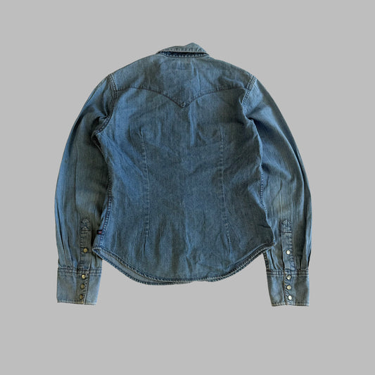 Y2K Polo Ralph Lauren Button Up Shirt - M