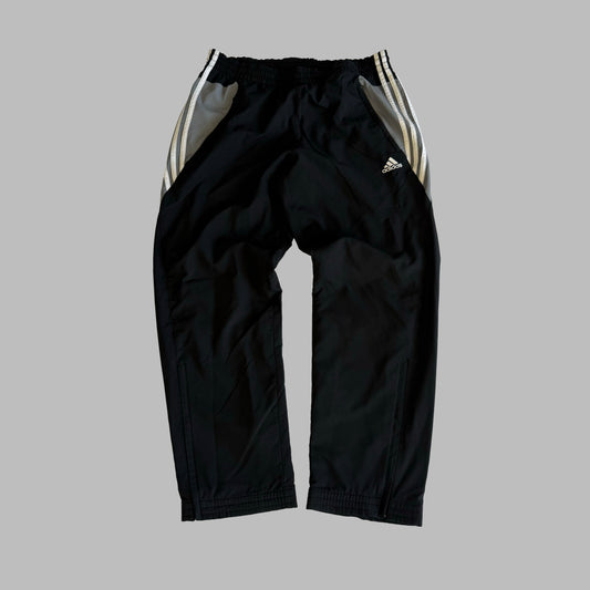 Y2K Adidas Three Stripe Wide Leg Track Pants - XL