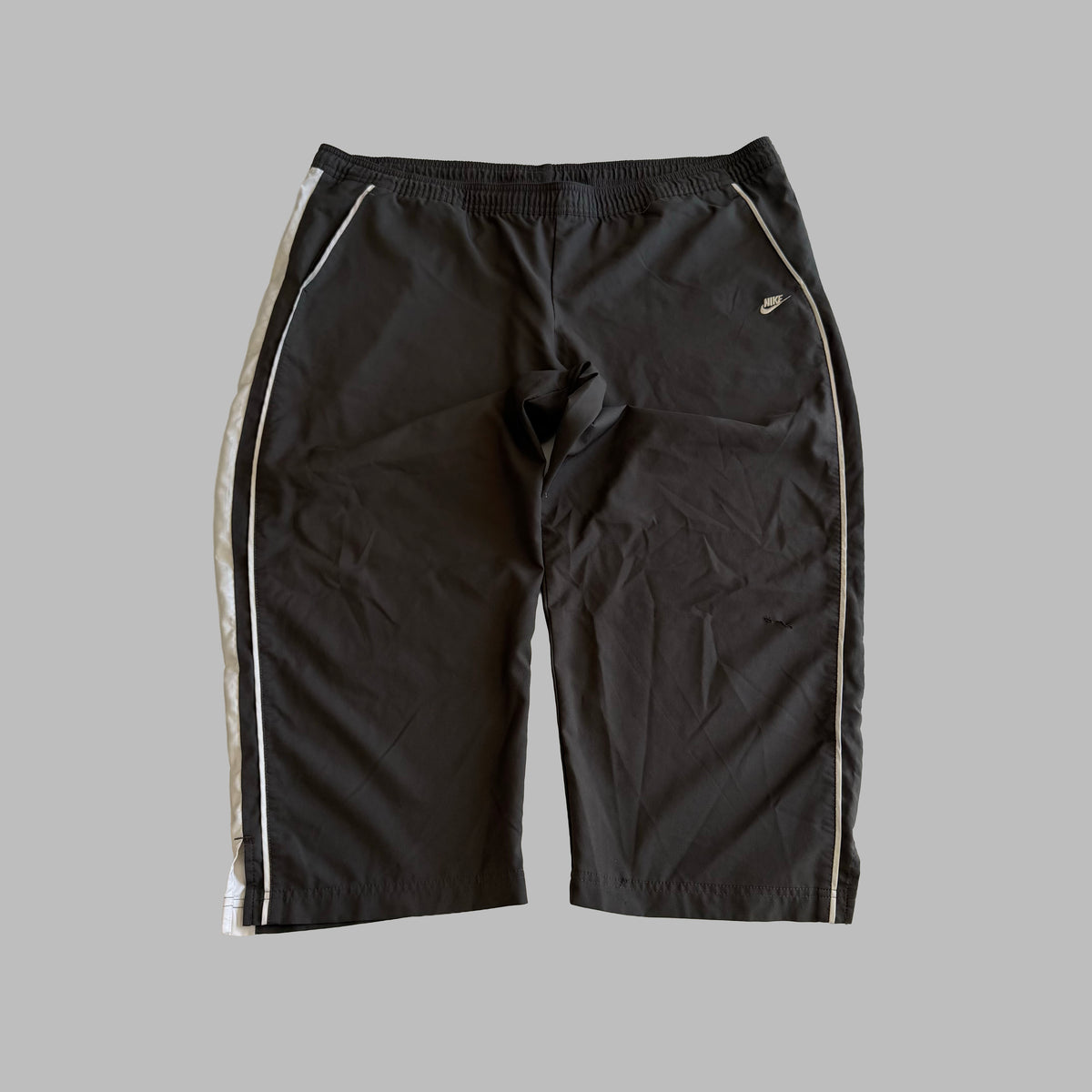 Y2K Nike Striped 3/4 Length Track Pants - XL