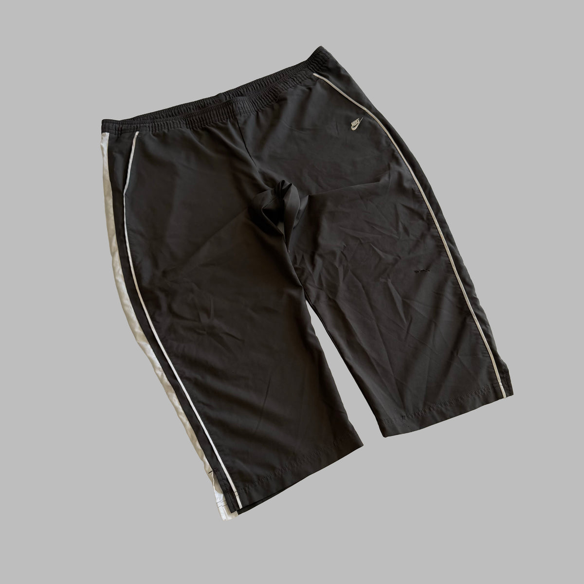 Y2K Nike Striped 3/4 Length Track Pants - XL