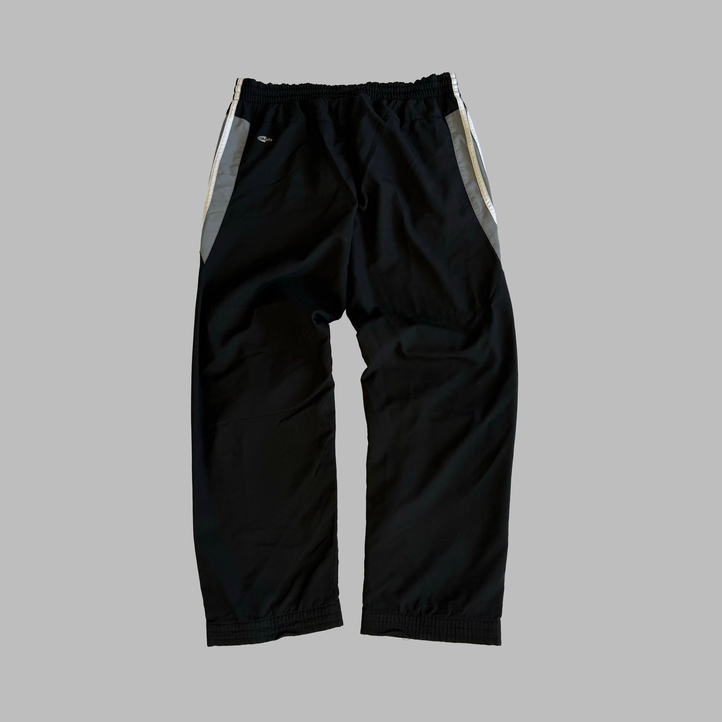 Y2K Adidas Three Stripe Wide Leg Track Pants - XL