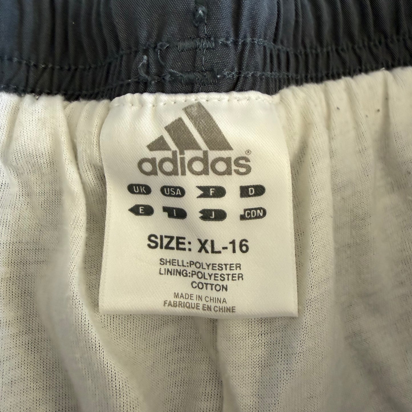Y2K Adidas Striped Wide Leg Track Pants - L