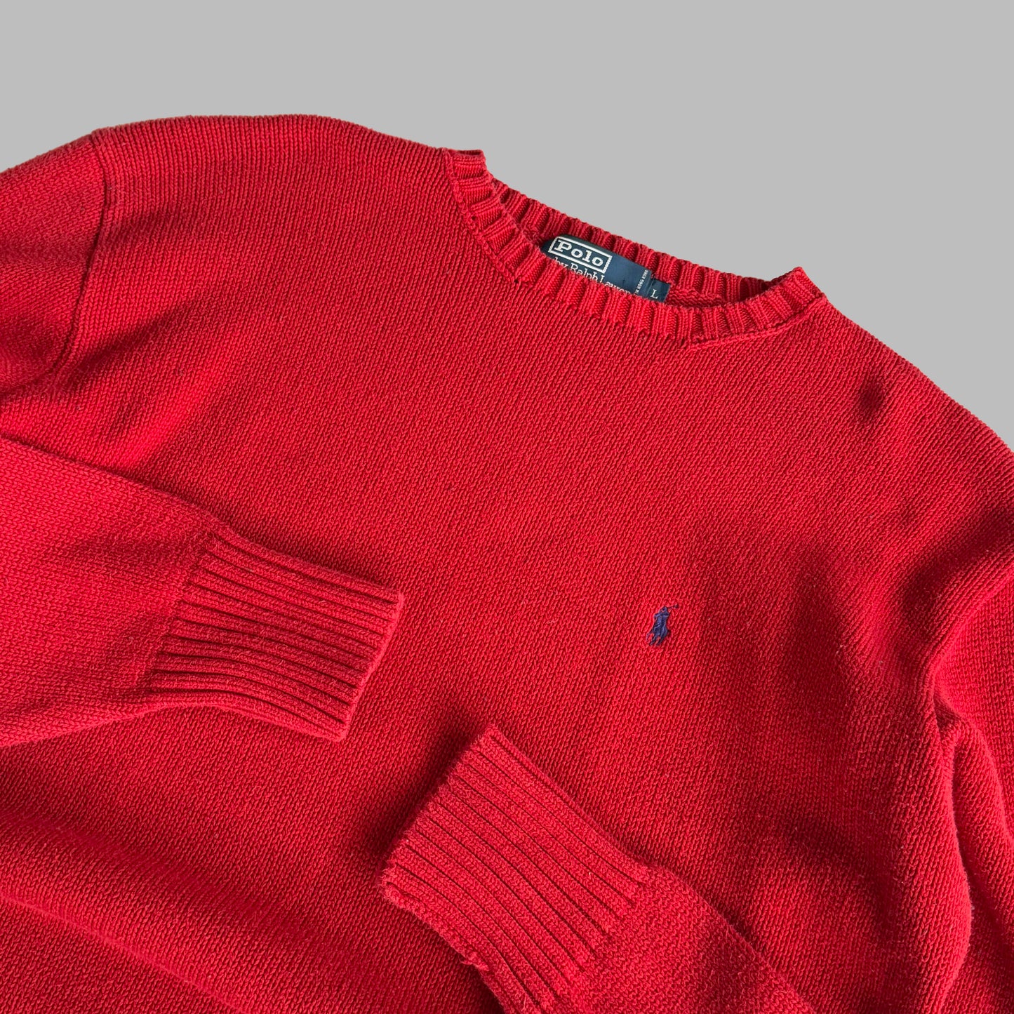 90s Polo Ralph Lauren Cotton Heavy Knit - L