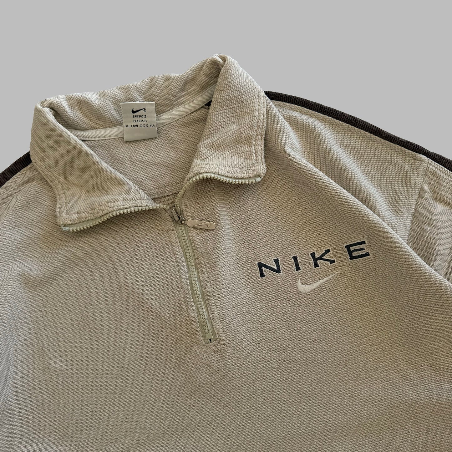 90s Nike Spell Out Quarter Zip - L