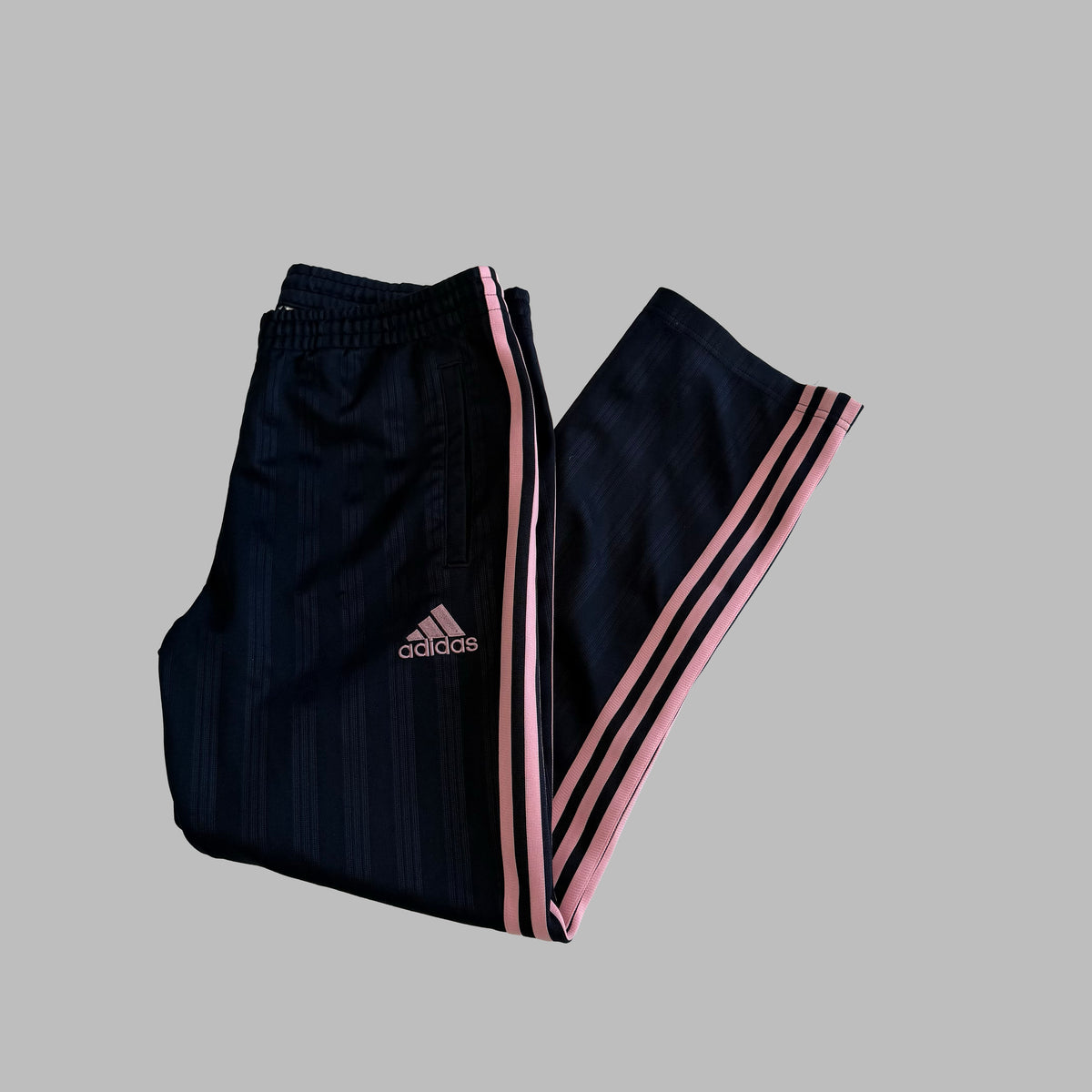 Y2K Adidas Three Stripe Active Track Pants - M