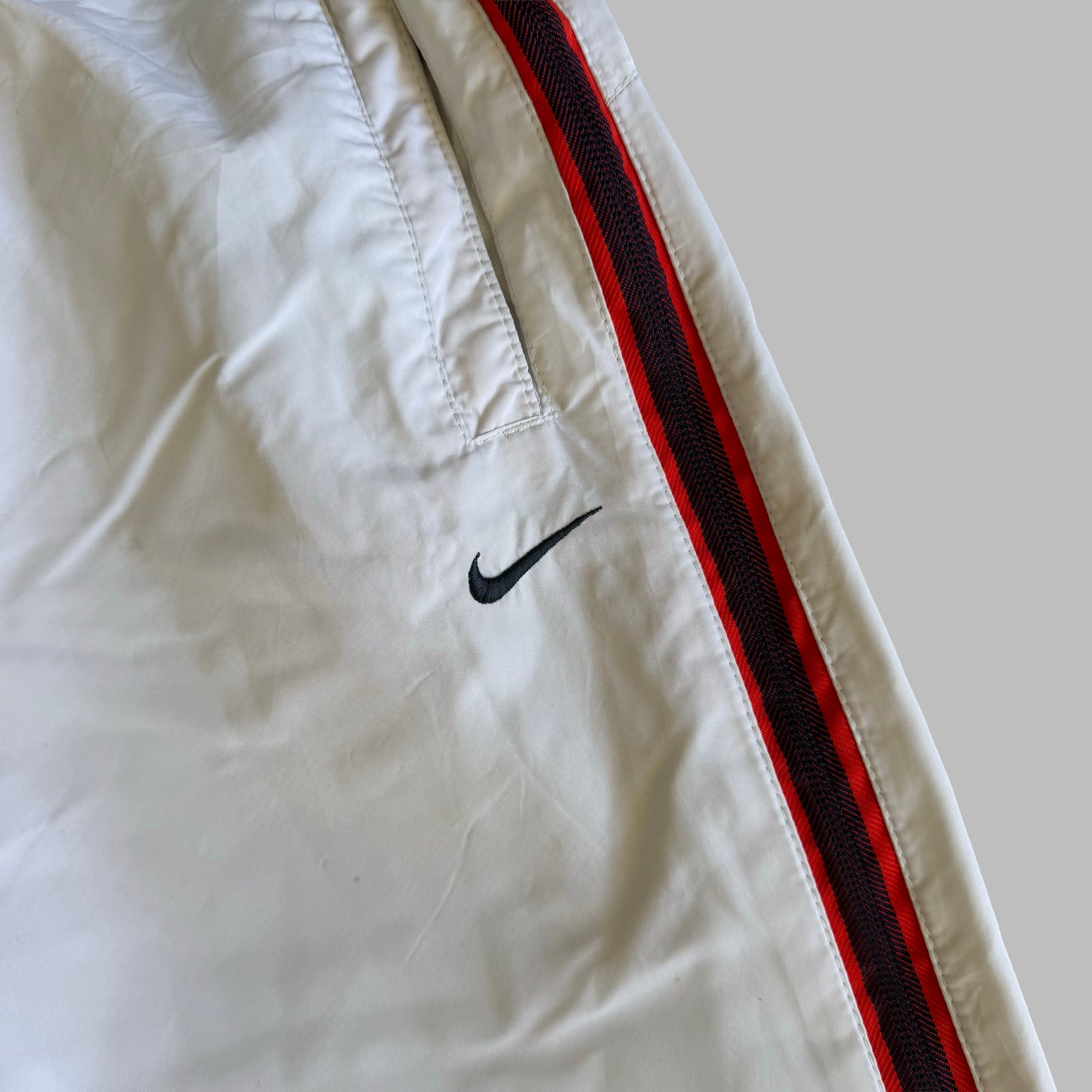 Y2K Nike Striped Baggy Track Pants - M