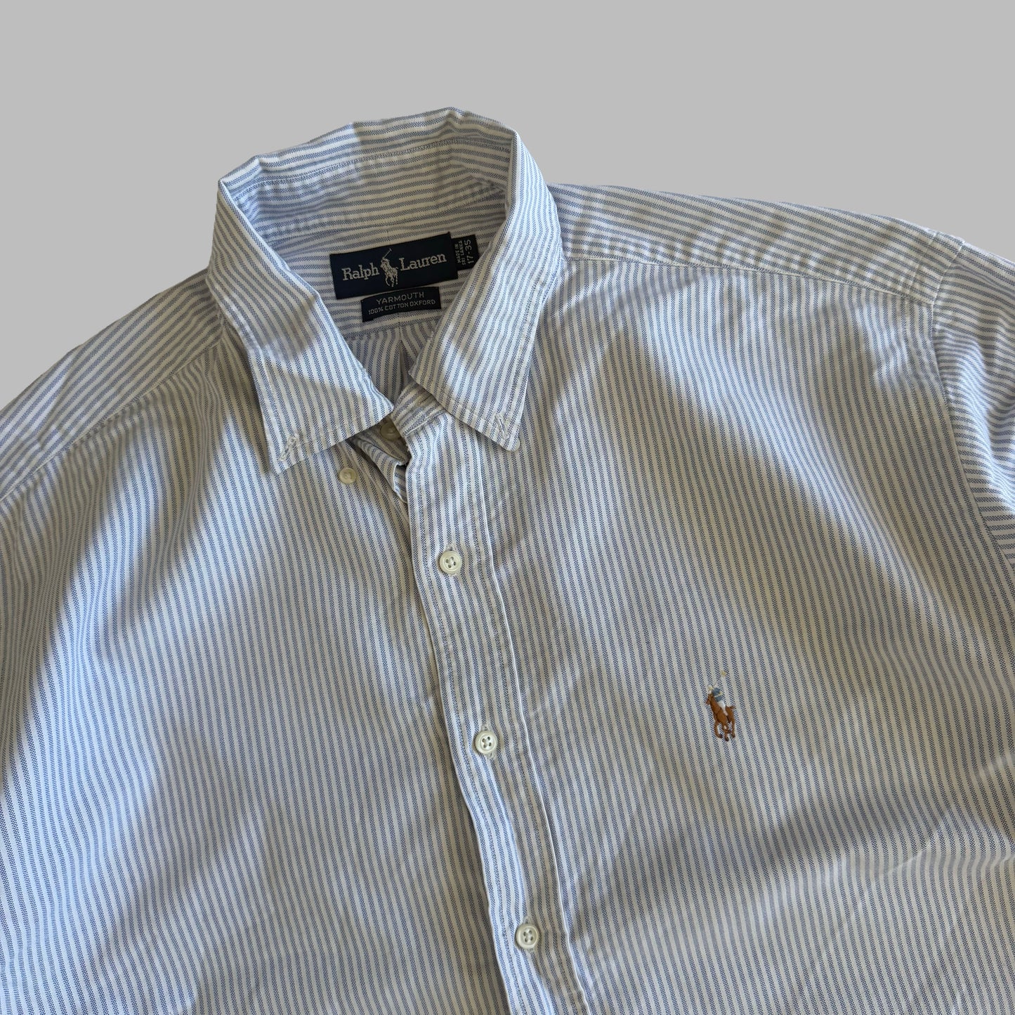 Y2K Polo Ralph Lauren Striped Button Up Shirt - XL