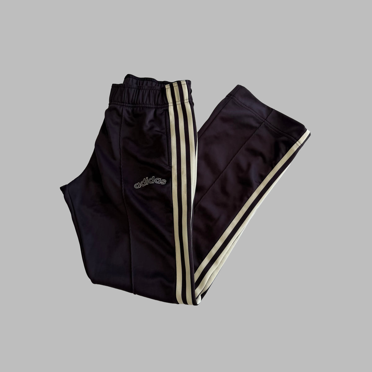 Y2K Adidas Three Stripe Active Track Pants - S