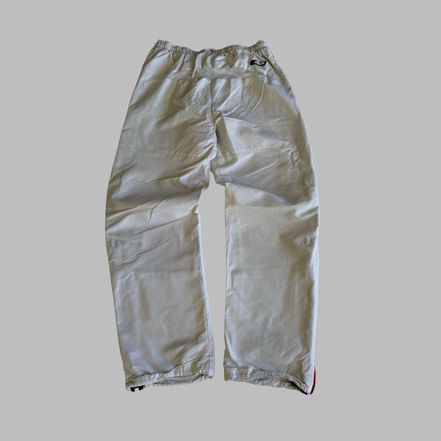 Y2K Nike Striped Baggy Track Pants - M