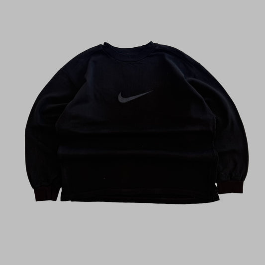 Y2K Nike Centre Swoosh Sweatshirt - M