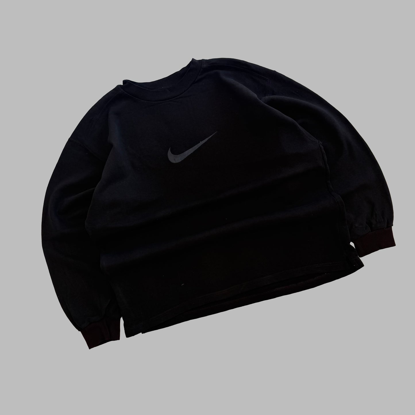 Y2K Nike Centre Swoosh Sweatshirt - M