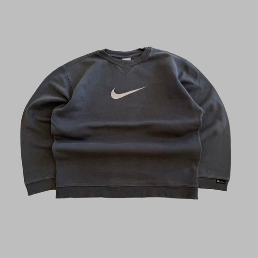 Y2K Nike Centre Swoosh Sweatshirt - M