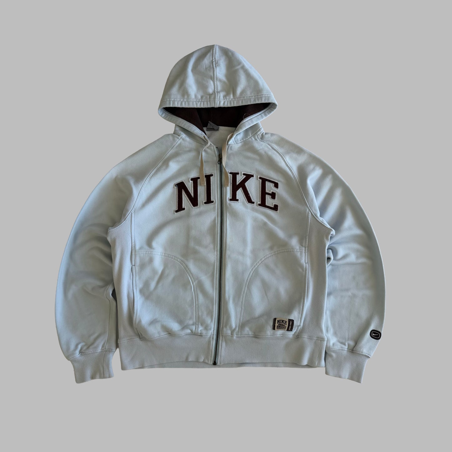 Y2K Nike Spell Out Hoodie - M