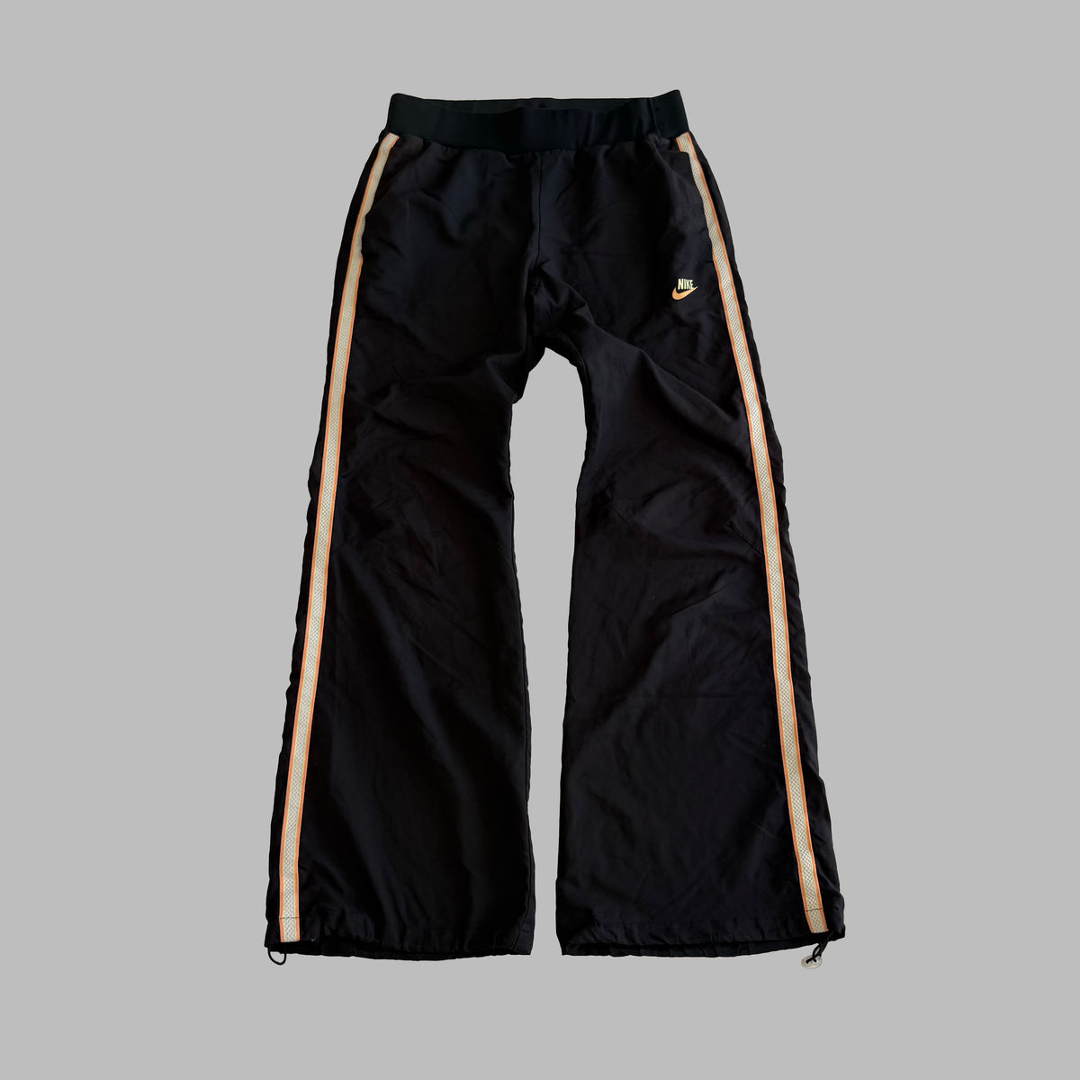Y2K Nike Striped Flared Activewear Pants - S
