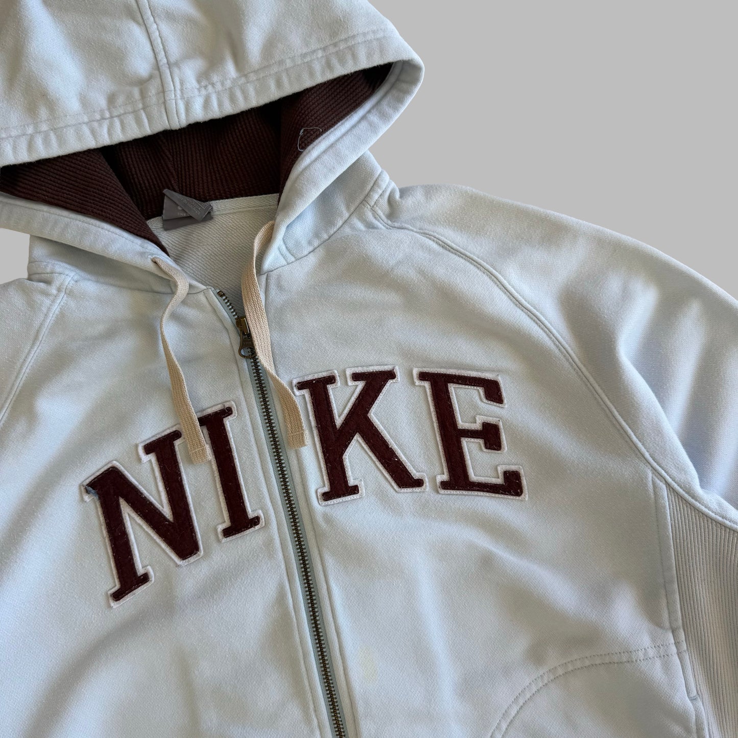 Y2K Nike Spell Out Hoodie - M