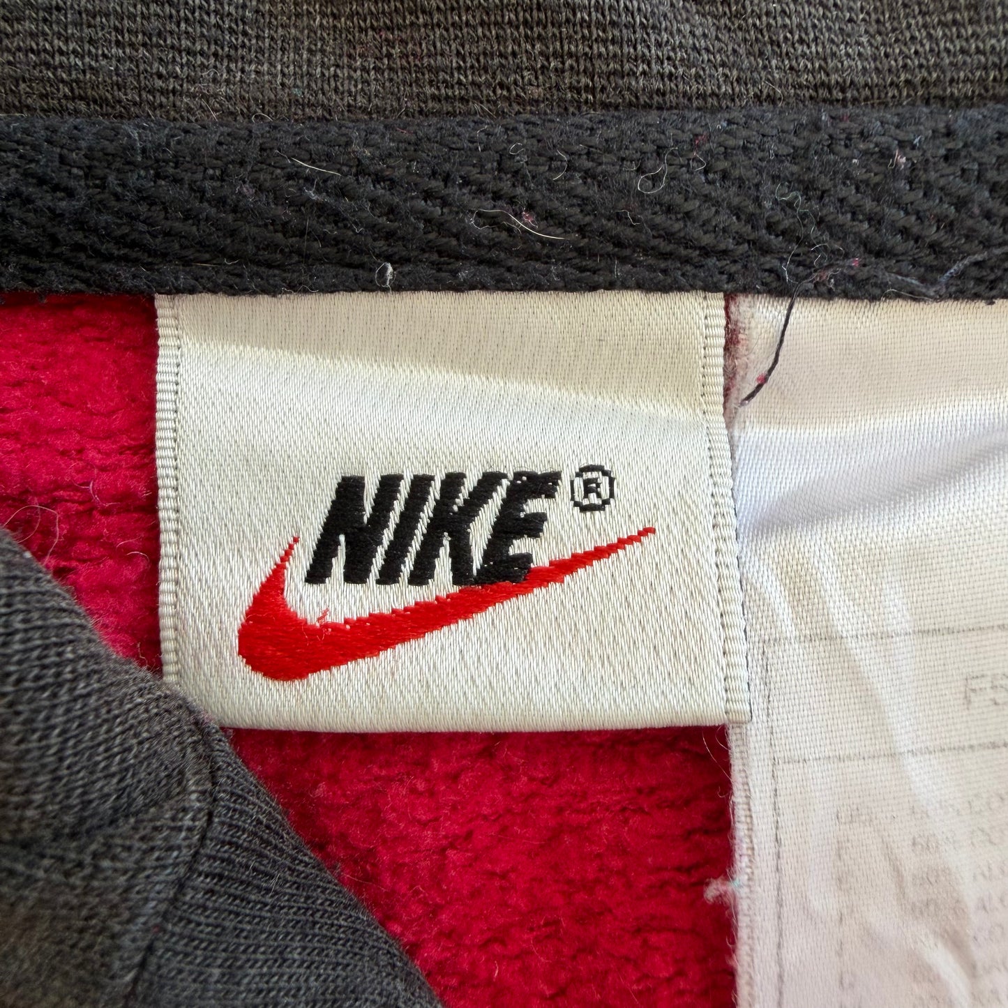 90s Nike Varsity Embroidered Quarter Zip - L