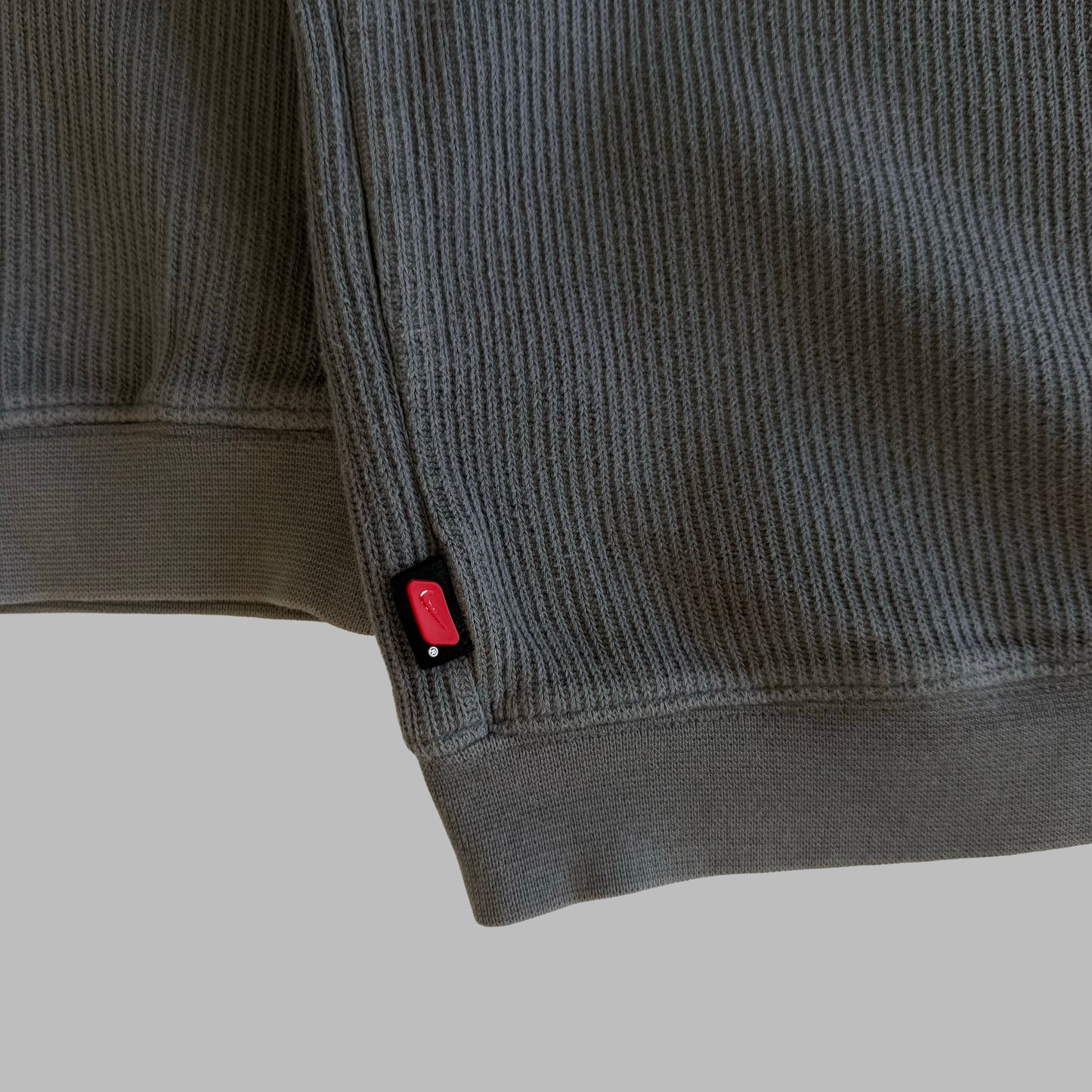 Y2K Nike Embroidered Ribbed Sweatshirt - XL