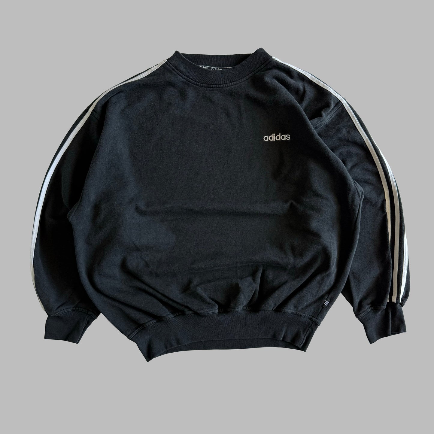 Adidas Three Stripe Sweatshirt - Large