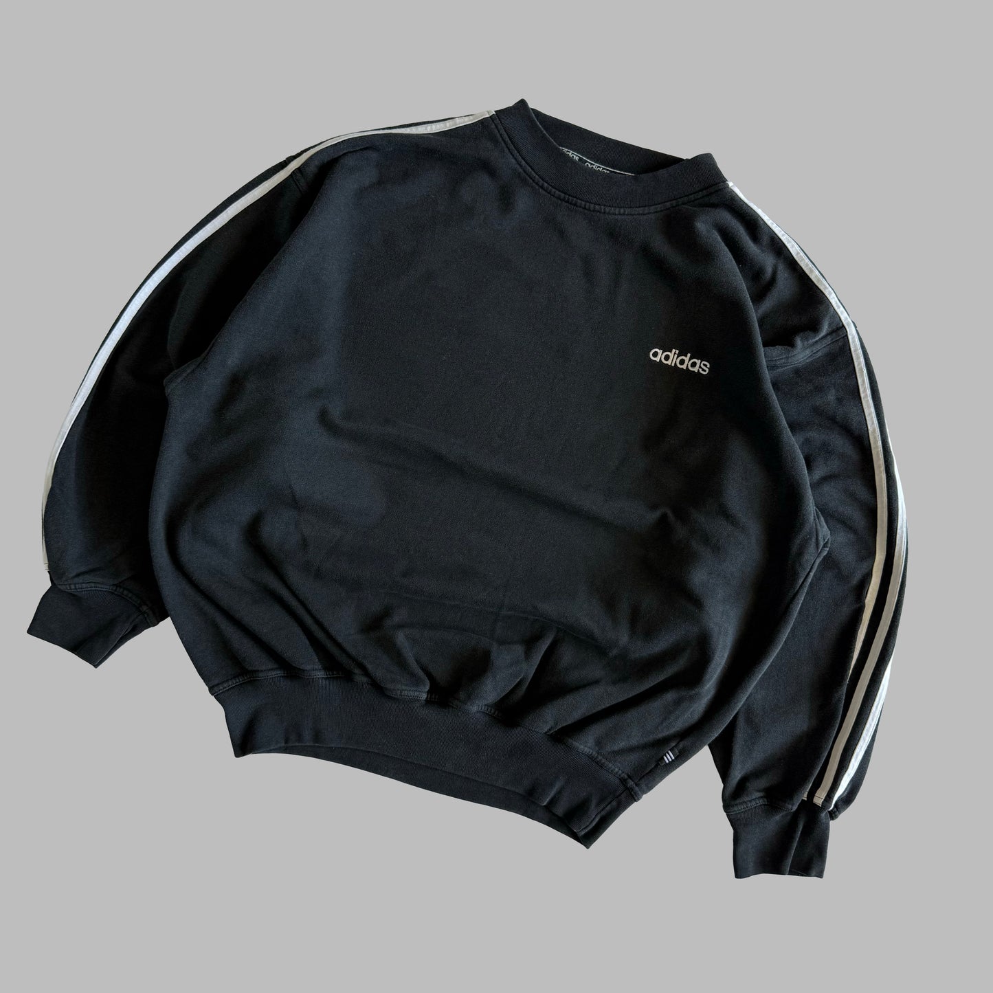 Adidas Three Stripe Sweatshirt - Large