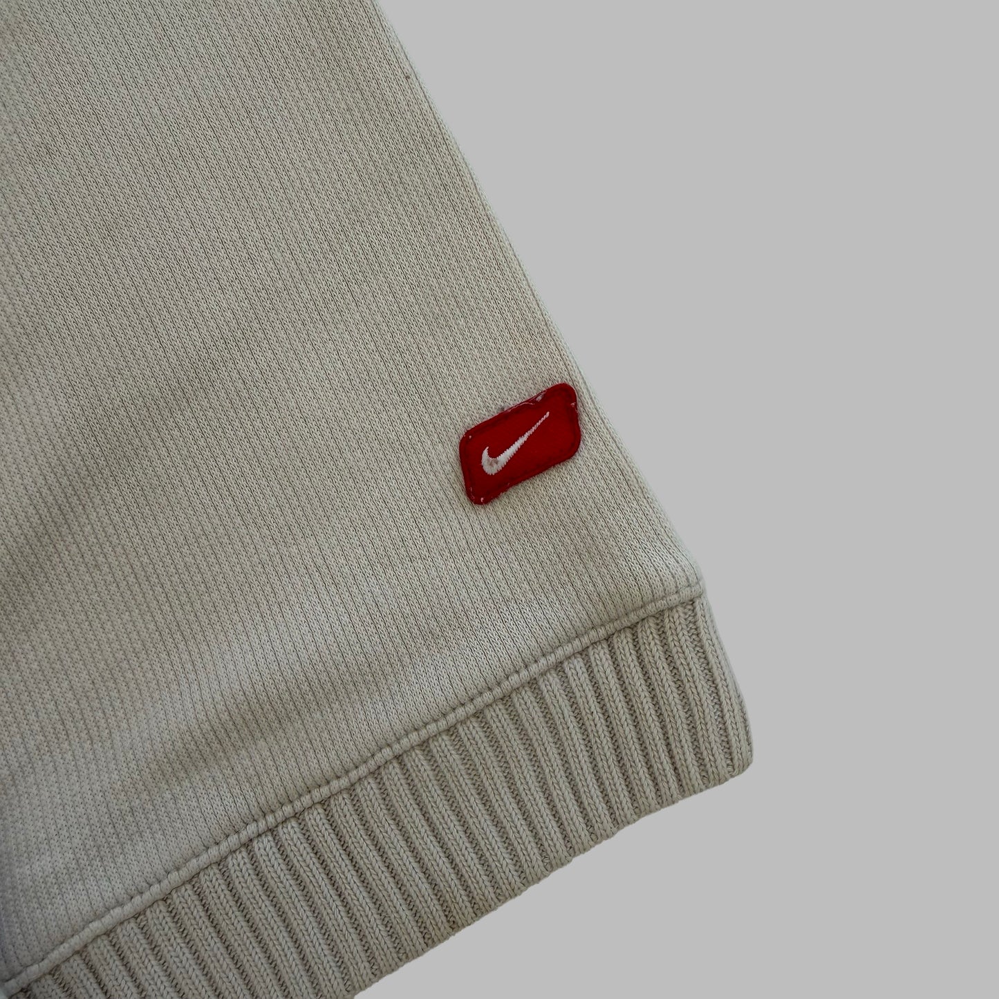 Y2K Nike Minimal Ribbed Sweatshirt - XXL