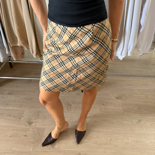 90s Burberry Midi Skirt - 27"
