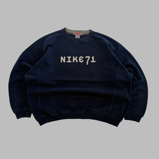 Y2K Nike Chenille Spell Out Sweatshirt - XL