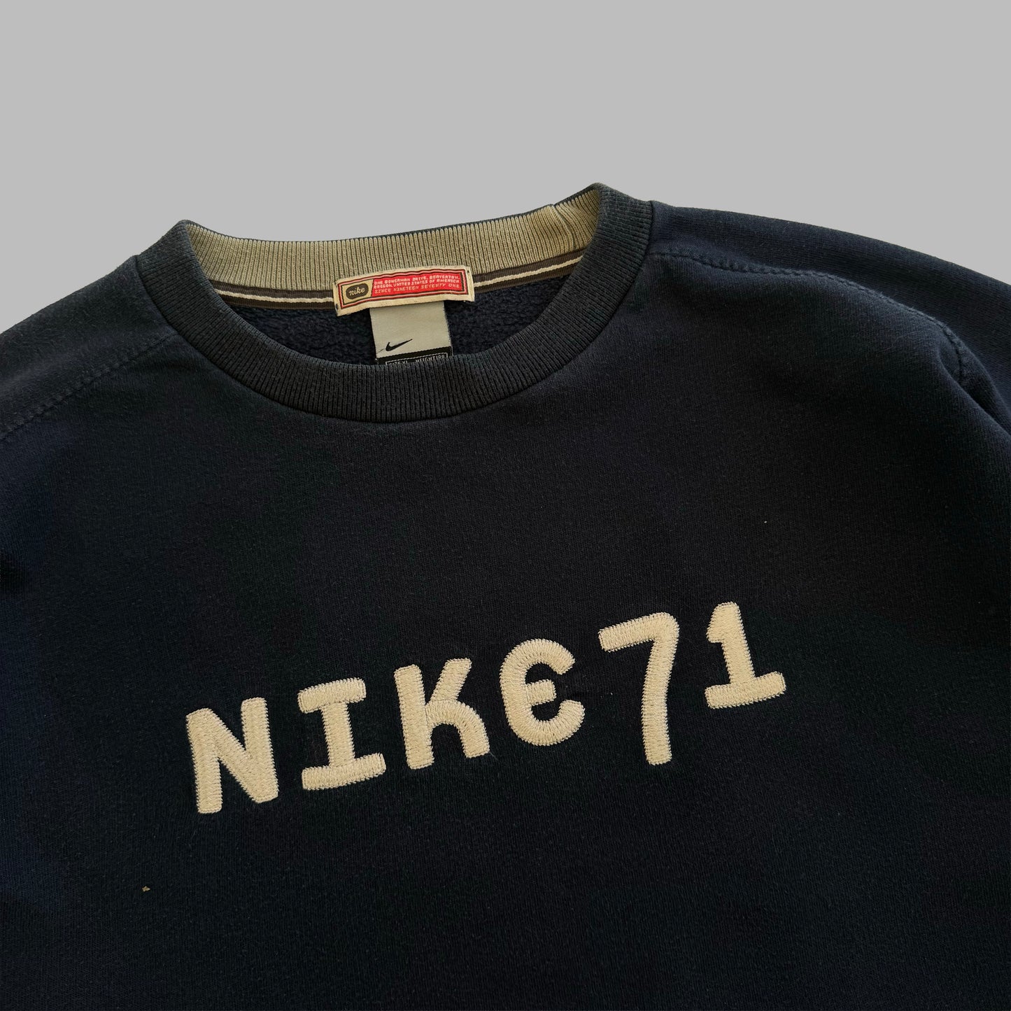 Y2K Nike Chenille Spell Out Sweatshirt - XL